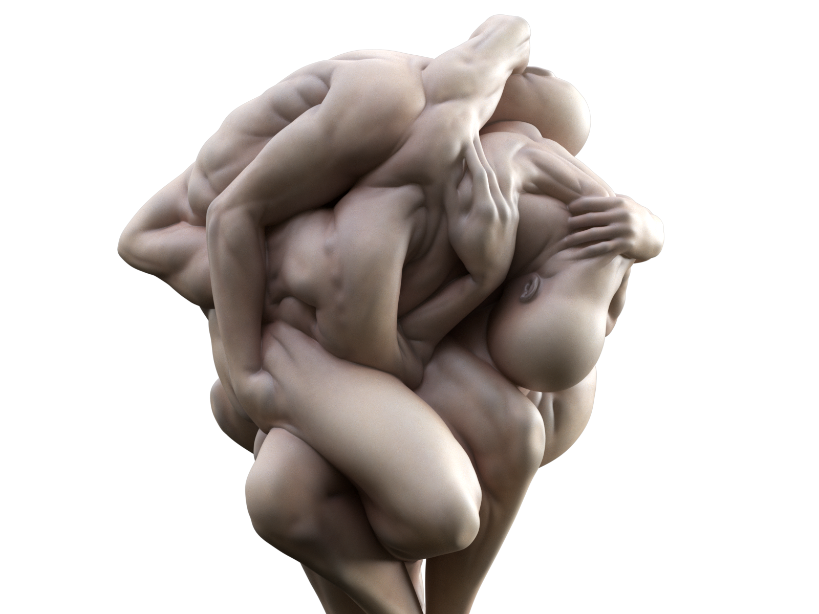 Weird anatomy statue